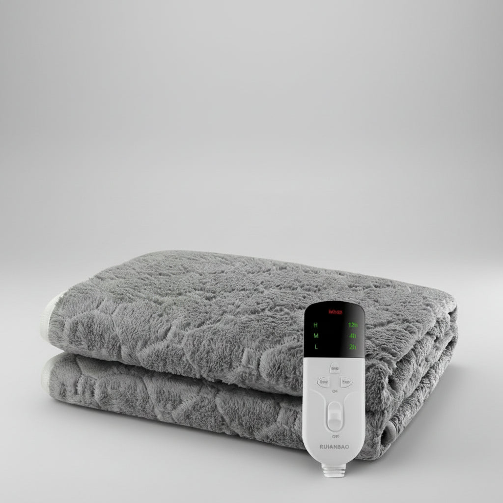 RUIANBAO Heated Blanket Throw 2-Layer Flannel Electric Blanket Timer Heated Pad 220V 150*75Cm Thermal Mattress Heated Bed Warmer